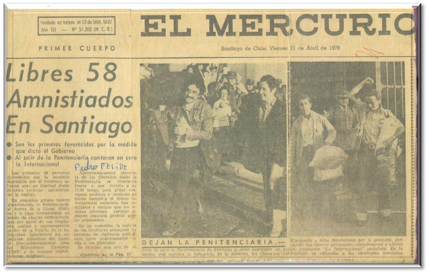 TERRORISTAS AMNISTIADOS 21 ABRIL 1978