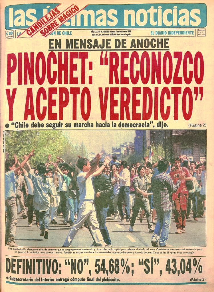 05 DE OCTUBRE DE 1988: EL FIN DEL GOBIERNO MILITAR EN CHILE 05 DE OCTUBRE DE 1988: EL FIN DEL GOBIERNO MILITAR EN CHILE